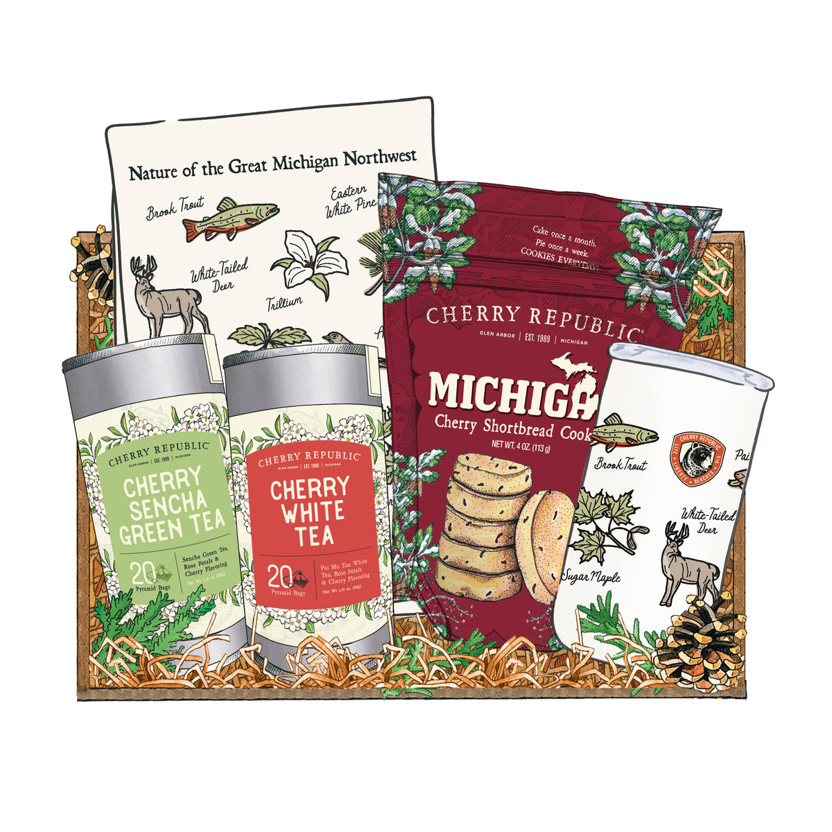 Shortbread & Sips - Tea Gift Box | Cherry Republic