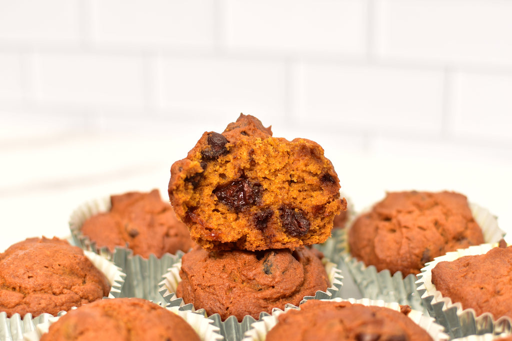 Chocolate Cherry Pumpkin Muffins