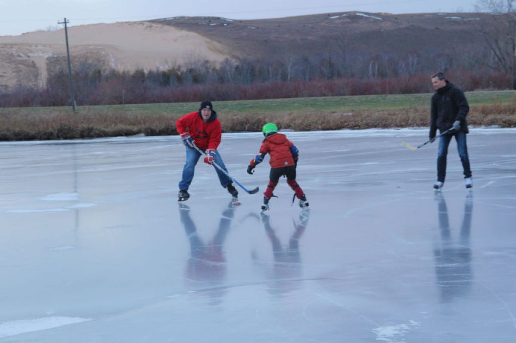 Hockey on Little Glen Lake