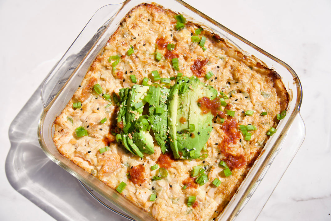 Cherry Sriracha Sushi Bake