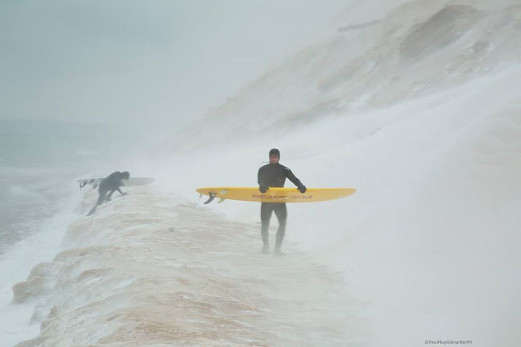 Surfing in Northern Michigan