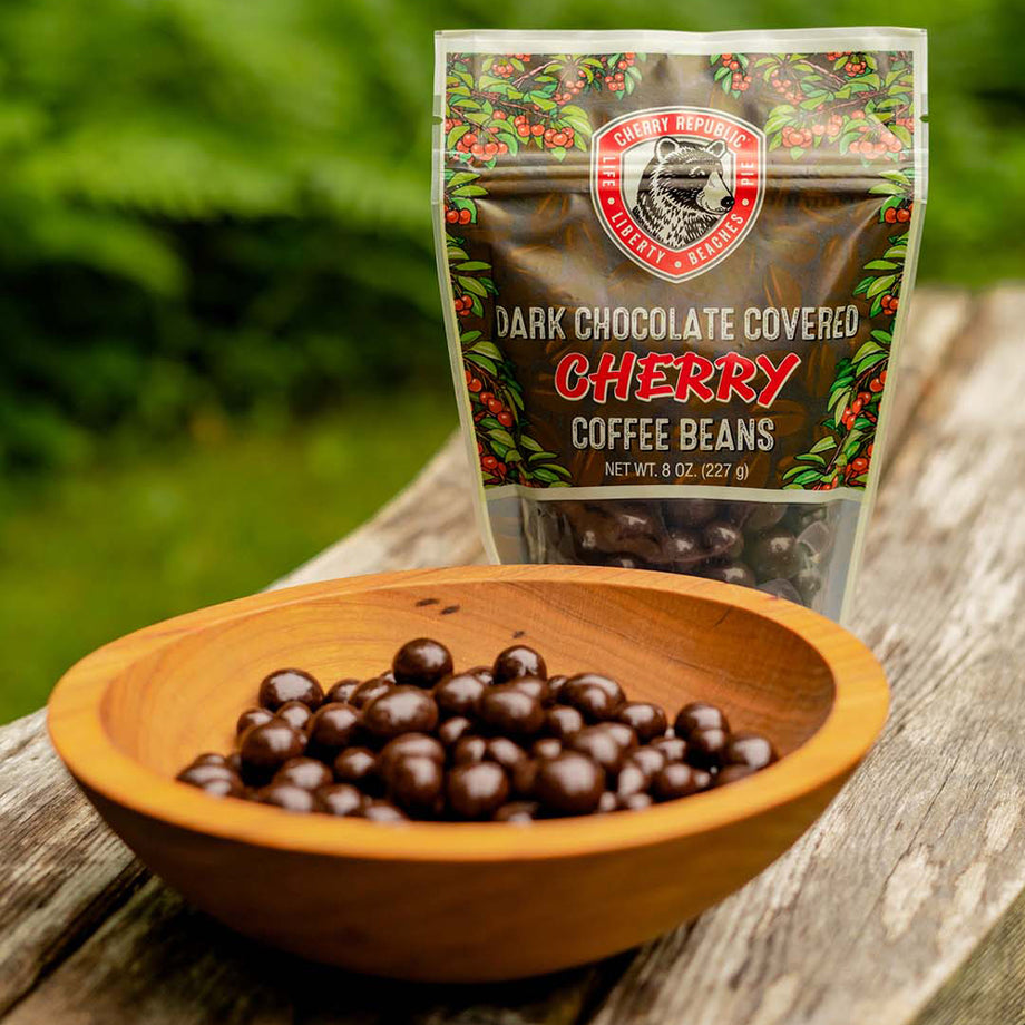 Dark Chocolate Covered Cherry Coffee Beans | Cherry Republic