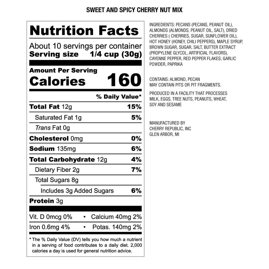 Sweet and Spicy Cherry Nut Mix | Cherry Republic